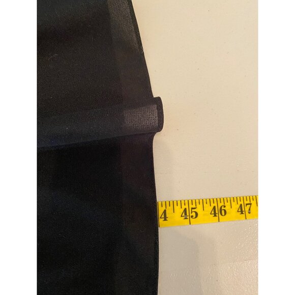 Sandi Dee Black Pleated Dress Tiered Ruffle Hem 3/4 Sleeves 16W - Picture 5 of 9